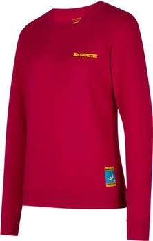 La Sportiva Climbing on the Moon Sweatshirt Frauen fuchsia gelb