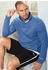 Bench Loungewear Sweatshirt großem Stehkragen blau schwarz