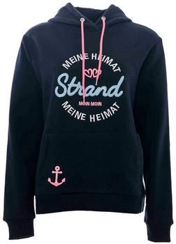 Zwillingsherz Hoodie Meine Heimat blau navy