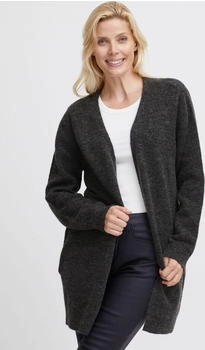 Fransa Strickjacke FRSANNY CAR charcoal melange