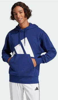 Adidas Big Logo French Terry Hoodie dunkelblau weiß