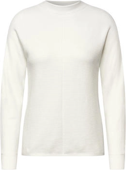 Cecil NOS Structure Mix Dolman Pullover vanilla white