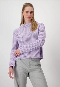 Monari Pullover soft lilac Strickpullover Pineapplemuster