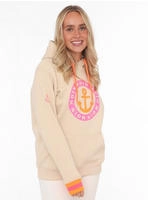 Zwillingsherz Hoodie, Langarm, Kapuze, Neon-Details, Kordelzug, Frontprint,