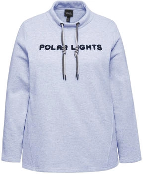 Ulla Popken Sweatshirt hellgrau schwarz