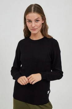 Oxmo Feinstrickpullover Rundhalsausschnitt schwarz M