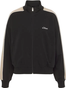 S.Oliver Sweatjacke beige schwarz