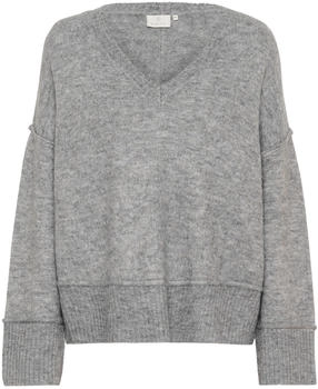 Kaffe Strickpullover KAfridana grau-meliert