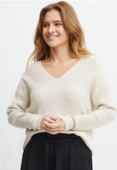 B.Young Strickpullover BYMILO VNECK JUMPER 20812787 birch