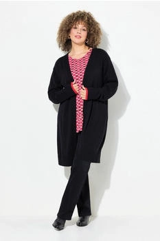 Ulla Popken Strickjacke Lebkuchenmann offene Jacke