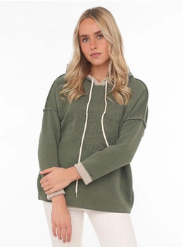 Zwillingsherz Hoodie Positive Mind Sweatshirt olive