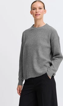 B.Young Damen Strickpullover grobstrick rippenstrick regular fit