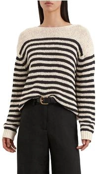 Marc O'Polo Gestreifter Pullover loose stripe / natural cotton (503513660117_J22)