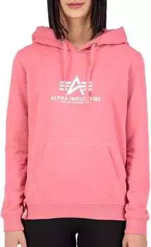 Alpha Industries New Basic Hoody Wmn Kapuzensweat (196032) coral red