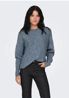 ONLY Strickpullover "ONLDANIELLA L/S PULLOVER KNT NOOS" Materialmix, regular fit