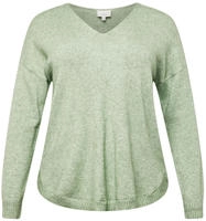 ONLY CARMAKOMA V-Ausschnitt-Pullover "CARMARGARETA LS PULLOVER KNT NOOS"