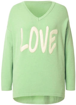 Mia Moda Strickpullover 'LOVE' pastellgrün