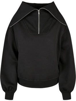 Urban Classics Oversized High Neck Troyer Crew schwarz