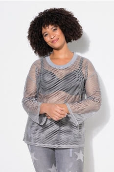 Angel of Style Strickpullover Lochstrick Metallic-Effekt