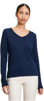 Betty Barclay Kaschmir-Pullover V-Ausschnitt blau