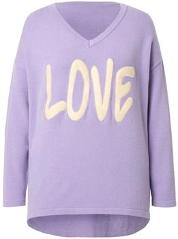 Mia Moda Strickpullover 'LOVE' lavendel