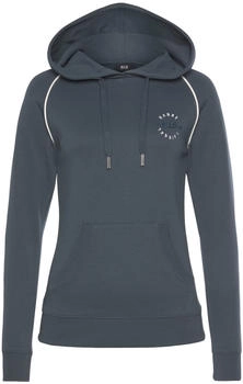 H.I.S Jeans Damen Sweatshirt taubenblau wei&szlig;