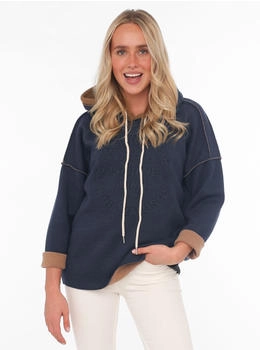 Zwillingsherz Hoodie 'Positive Mind' Sweatshirt marine