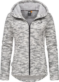 Ragwear Kapuzenstrickjacke Lyshka Melange ash