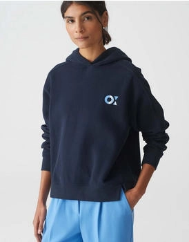 Opus Kapuzensweater GATTU dunkelblau