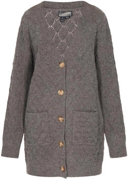 DreiMaster Strickjacke dunkelgrau