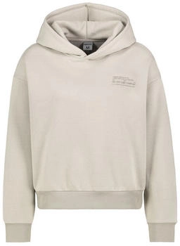 Sublevel Damen Basic Pullover Hoodie Mini-Print beige
