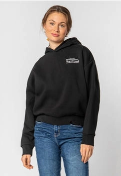Sublevel Damen Basic Pullover Hoodie mini-print schwarz