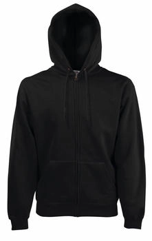 Fruit of the Loom Kapuzensweatjacke Premium schwarz