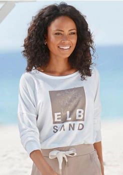 Elbsand Langarmshirt Logodruck baumwoll-mix