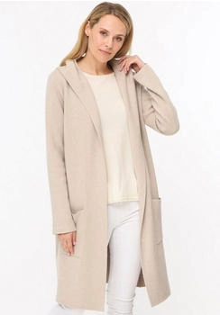 Zwillingsherz Strickjacke 'Janina' hellbeige