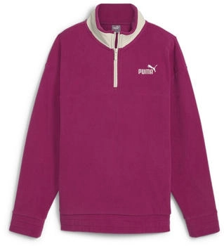 Puma Essentials Elevated Winterized 2-Zip Stehkragenpullover magenta gleam