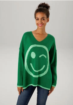 Aniston Casual Oversizepullover grün