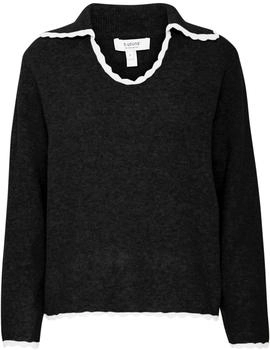 B.Young Pullover 'NINNA' schwarz weiß