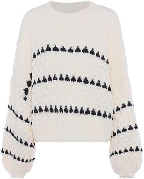 Faina Damen Pullover M L schwarz wollweiß