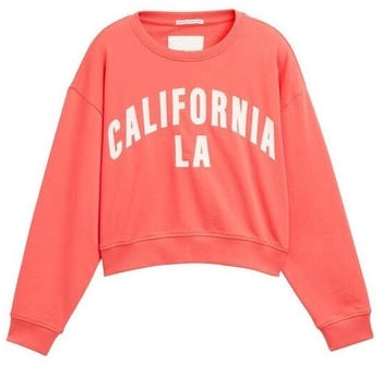 Tom Tailor Cropped Sweatshirt Print plain rot