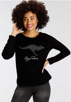 KangaROOS Damen Sweatshirt schwarz weiß