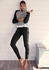 Bench Loungeanzug Kapuzensweatshirt grau-schwarz