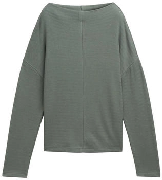 Tom Tailor Sweatshirt Struktur pale bark green