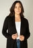 Base Level Curvy Strickjacke im verschlusslosen Design schwarz