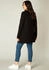 Base Level Curvy Strickjacke im verschlusslosen Design schwarz