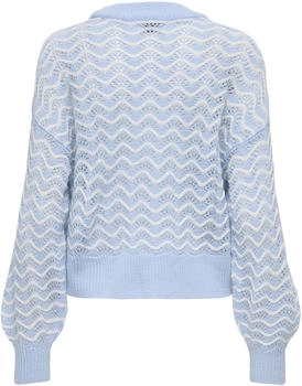 Jacqueline de Yong Rita L S Short Struc Pull Knt Noos Kentucky blue cloud dancer