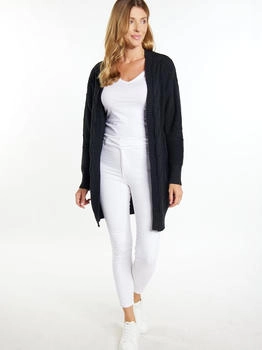 Usha Long Cardigan Teylon weiß