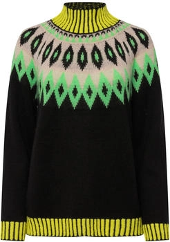 Laurasøn Strickpullover Norwegerpullover schwarz