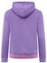 Zwillingsherz Sweatshirt 'Always positive' Kapuze und neonfarben Aufstick lila