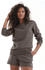Bench Loungewear Sweatshirt runder Logostickerei taupe
